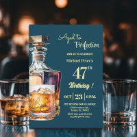 Aged to Perfection Men 47th Whiskey Birthday