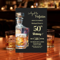 Aged to Perfection Men 50th Whiskey Birthday 