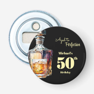 Aged to Perfection Men's 50th Whiskey Birthday Bottle Opener
