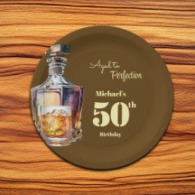 Aged to Perfection Men's 50th Whiskey Birthday 