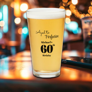 Aged to Perfection Men's 60th Birthday Glass