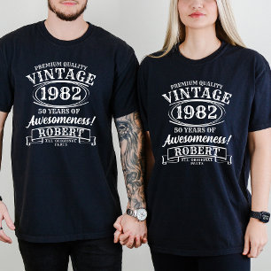 Aged To Perfection Personalised Vintage Birthday T-Shirt