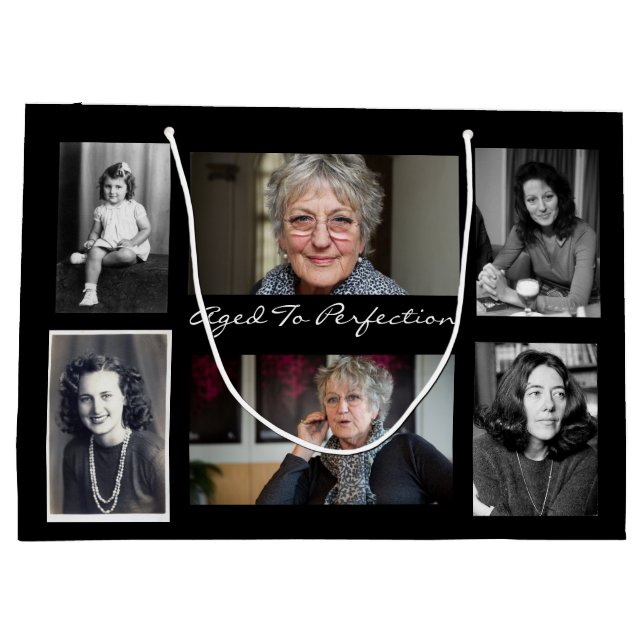 Aged To Perfection Photos Large Gift Bag (Back)