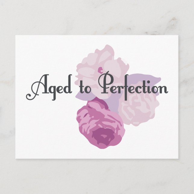 Aged to Perfection! Postcard (Front)