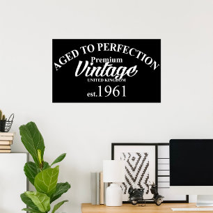 Aged To Perfection Premium Vintage 1961 Poster