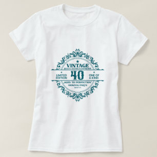 Aged to Perfection Vintage 40th (Custonisable) T-Shirt