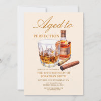 Aged to Perfection Whiskey Adult Birthday Party