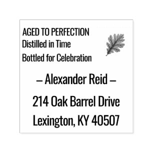 Aged to Perfection Whisky Birthday Self-inking Stamp