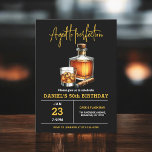 Aged to Perfection Whisky Cigar 50th Birthday  Invitation<br><div class="desc">Raise a glass to celebrate in style with this Adult Whiskey Bourbon Birthday Party Invitation. Featuring a rustic yet sophisticated design inspired by classic whiskey labels, this invitation is perfect for enthusiasts of fine spirits. With bold typography and rich, earthy tones, it sets the mood for a night of toasts,...</div>