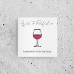 Aged To Perfection Wine 40th Birthday Napkin<br><div class="desc">Aged to perfection: wine themed adult milestone 40th birthday</div>