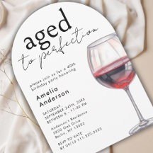Aged To Perfection Wine 40th Birthday Party Arch