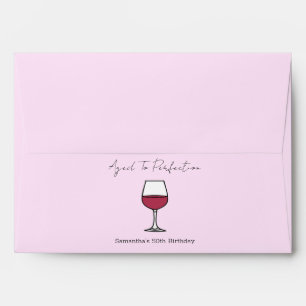 Aged To Perfection Wine 50th Birthday Envelope