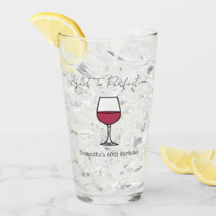 Aged To Perfection Wine 60th Birthday Glass