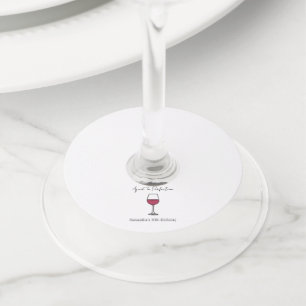 Aged To Perfection Wine 60th Birthday Glass Tag