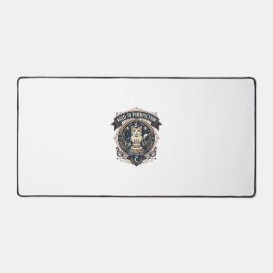 Aged To Purrfection Cat Birthday Age Vintage Vecto Desk Mat