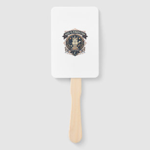 Aged To Purrfection Cat Birthday Age Vintage Vecto Hand Fan