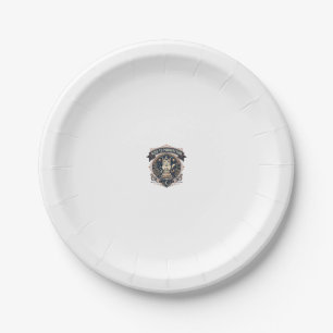 Aged To Purrfection Cat Birthday Age Vintage Vecto Paper Plate