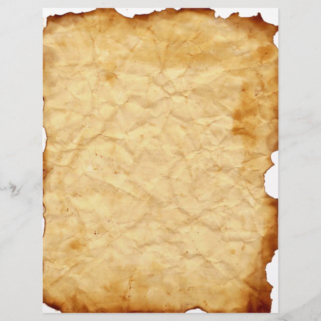 Aged Vintage Crumpled  Letterhead (Front)