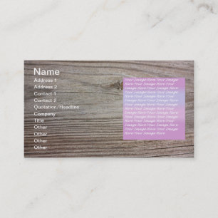 Aged Wood Business Card