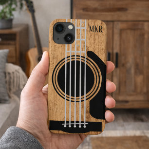 Aged Wood Guitar Signature  iPhone 13 Case