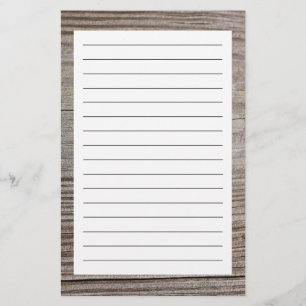 Aged Wood Stationery