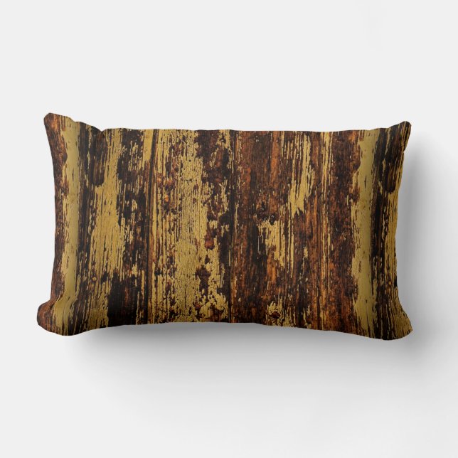 Aged Wood Throw  Pillow (Front)