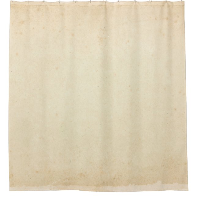 Aged Yellowed Paper Texture Shower Curtain (Front)