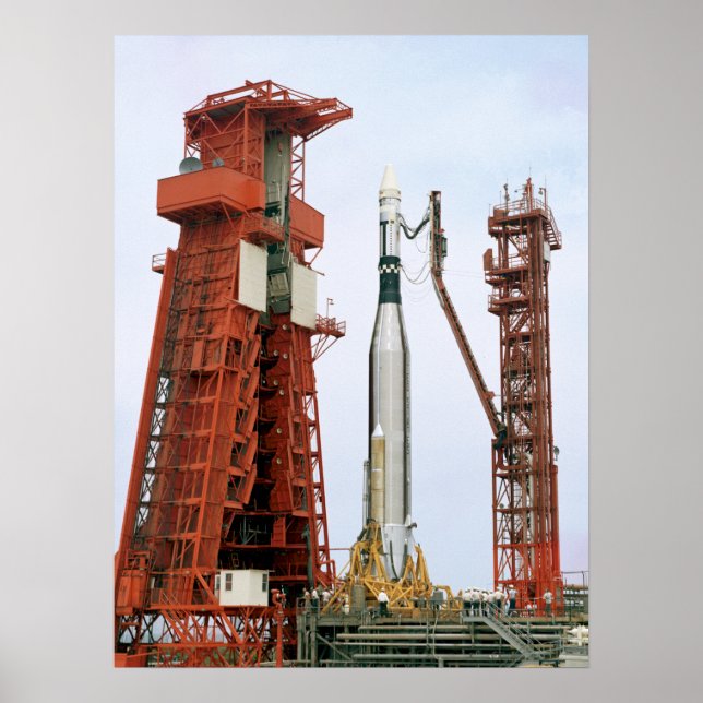 Agena Target Vehicle on Launch Pad for Gemini 10 Poster (Front)