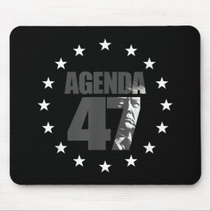 Agenda 47 Patriotic Trump Re-Election Campaign Des Mouse Pad