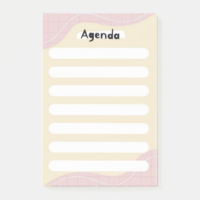 Agenda List Post-it Notes (Front)