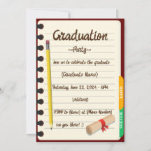 Agenda Notebook Binder Graduation Photo Party