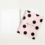Agenda Pink Planner<br><div class="desc">Modern dot pattern design in soft pink for your personalised Planner. Customise it for yourself!</div>