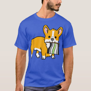 Agender Corgi Agender Pride Flag T-Shirt
