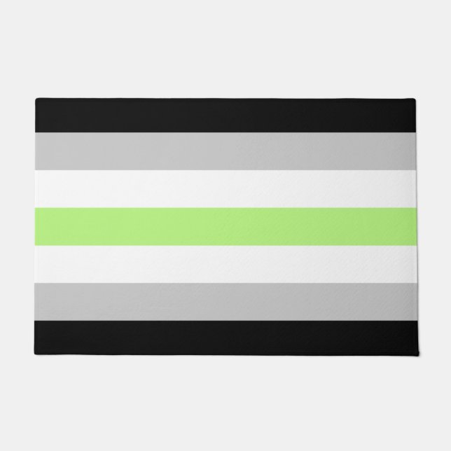 Agender Flag  Doormat (Front)