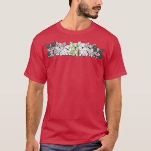 Agender Flag Pride Lgbtq Dogs Agender Corgi T-Shirt