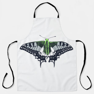 Agender Flag Swallowtail Butterfly Apron