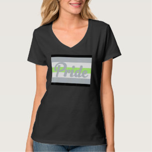 Agender Gay Pride Rainbow Word 1 T-Shirt