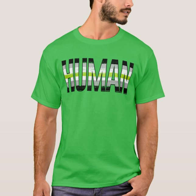Agender Human Pride T-Shirt (Front)