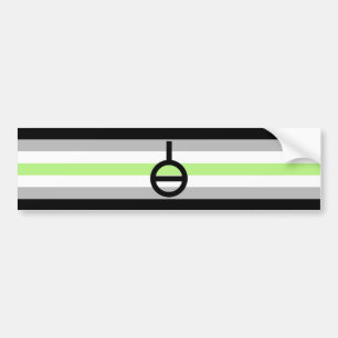 Agender Pride Bumper Sticker