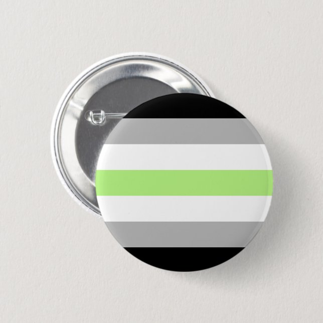Agender Pride Flag 6 Cm Round Badge (Front & Back)