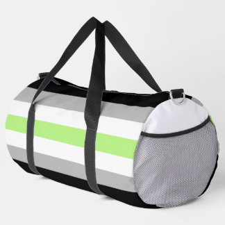 Agender Pride Flag – Agender Identity LGBTQIA+  Duffle Bag
