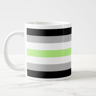 Agender Pride Flag – Agender Identity LGBTQIA+  Large Coffee Mug
