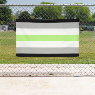 Agender Pride Flag Banner