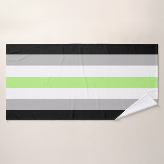 Agender Pride Flag Bath Towel (Bath Towel)