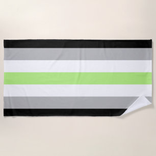 Agender Pride Flag Beach Towel