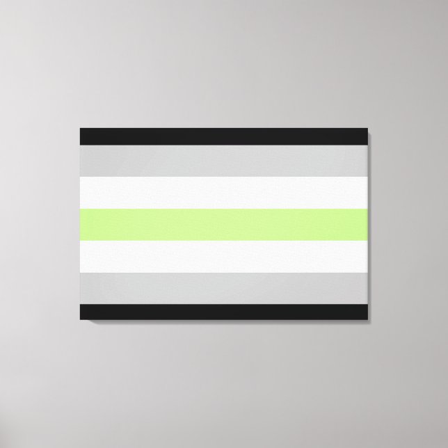 Agender Pride Flag Canvas Print (Front)