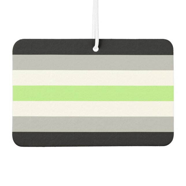 Agender Pride Flag Car Air Freshener (Front)