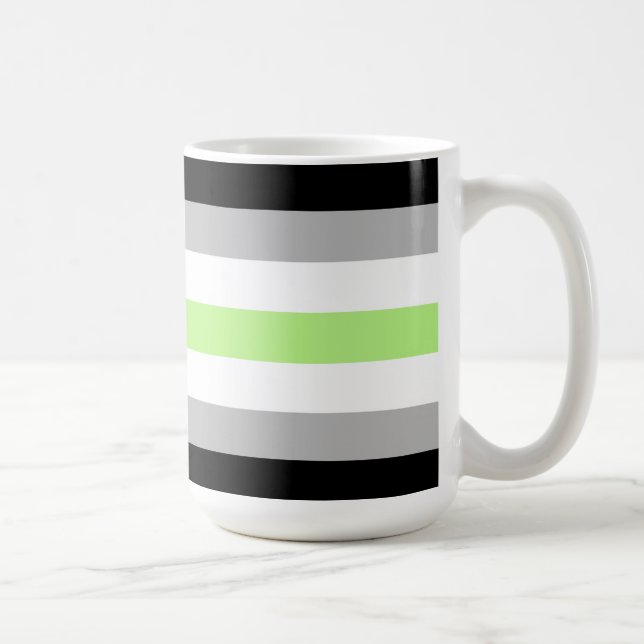 Agender Pride Flag Coffee Mug (Right)
