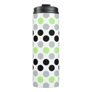 Agender Pride Flag Colours Polkadots Thermal Tumbler