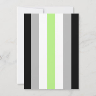 Agender Pride Flag Holiday Card